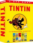 Tintin DVD Boks - Gul: Historie 1-10 (Box Set) (3 Disk)
